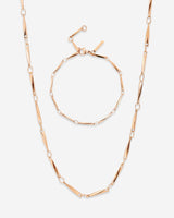 Curved Links Bundle Roségold