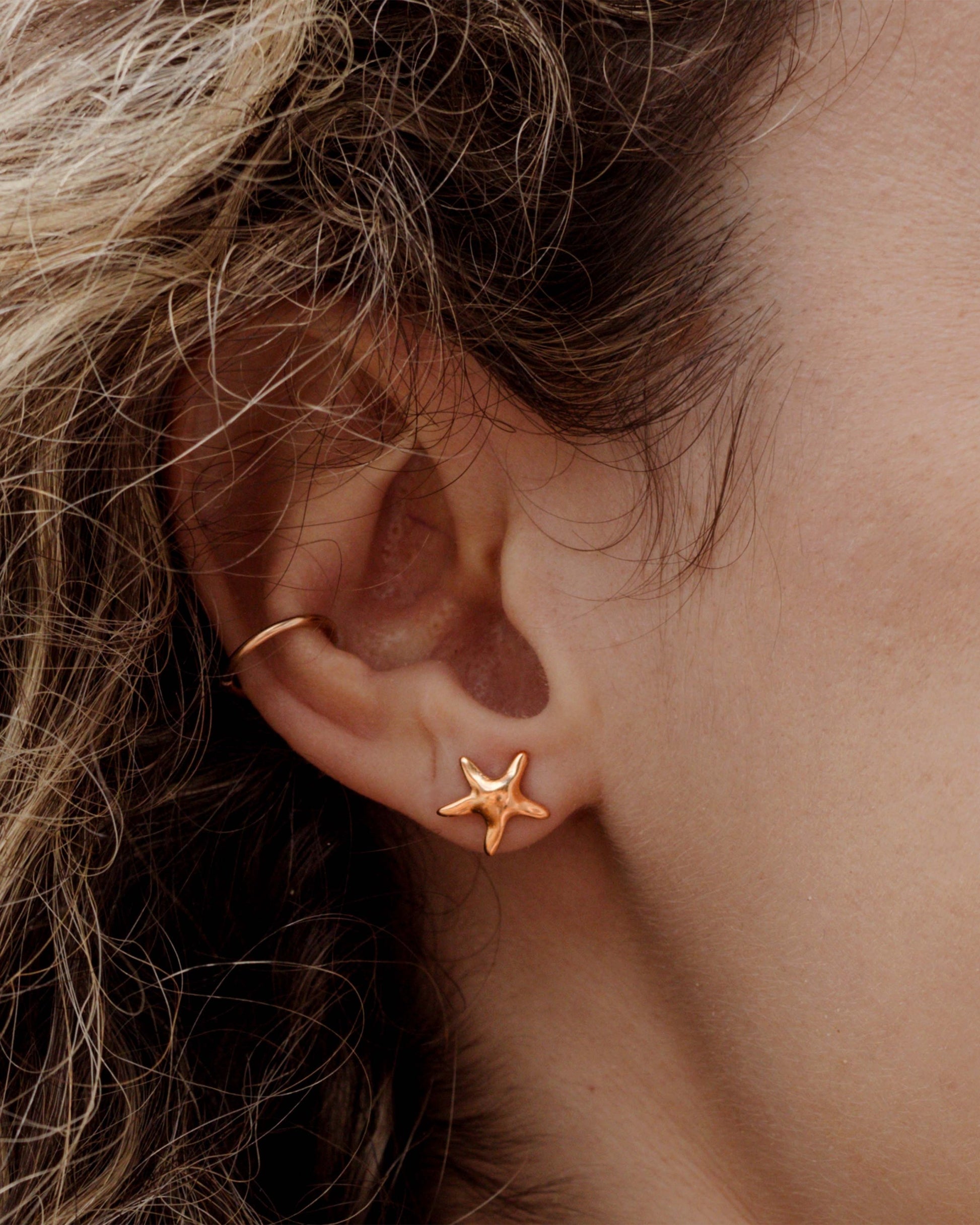 Sea Star Studs Roségold