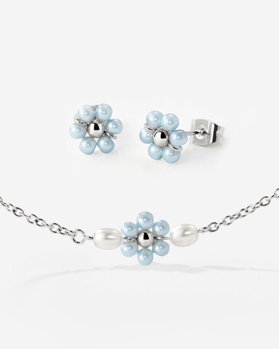 Forever Blue Daisy Bundle Silber