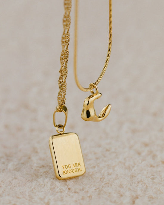 You are enough Necklace Gold