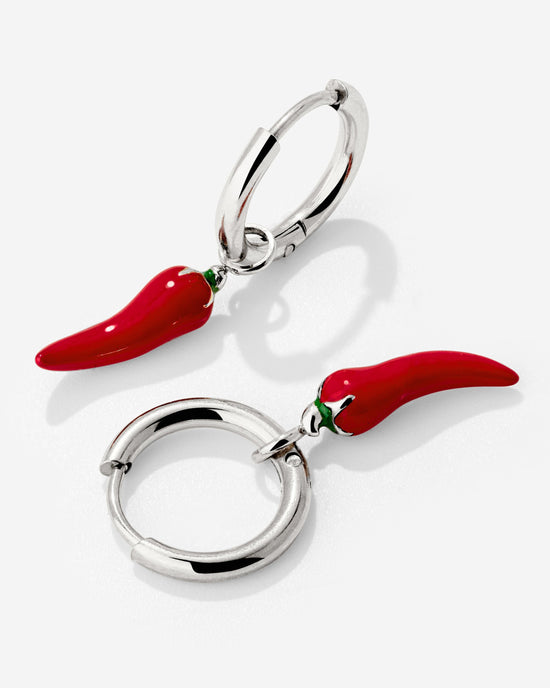 Chili Hoop Set Small Silber