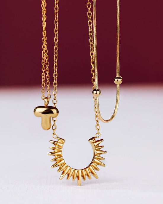 Icicle Necklace Gold