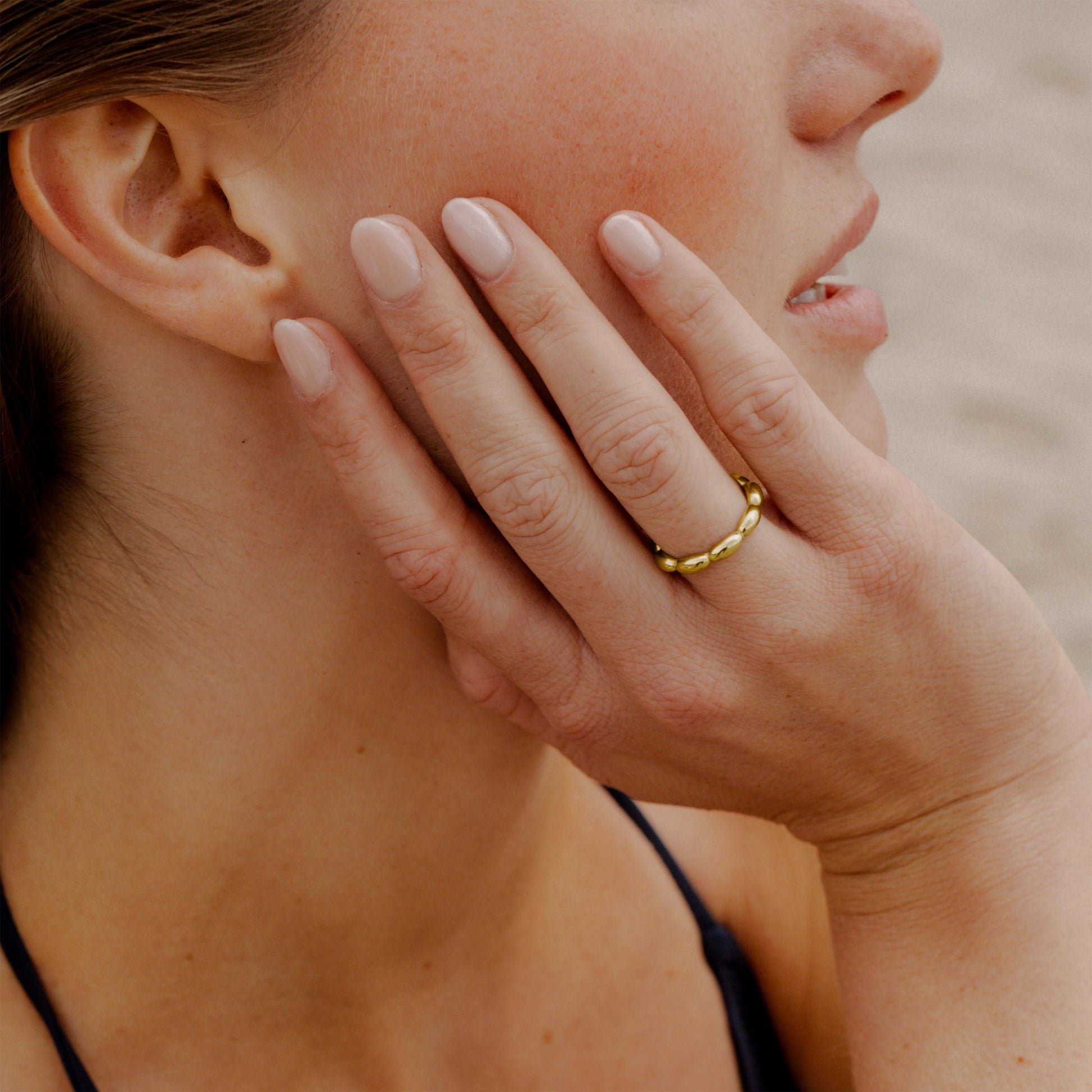 Drop in the Ocean Ring Gold