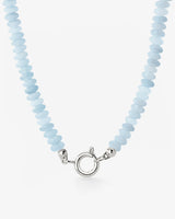 Seastone Charm Necklace Silber
