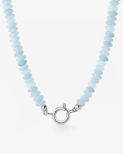 Seastone Charm Necklace Silber