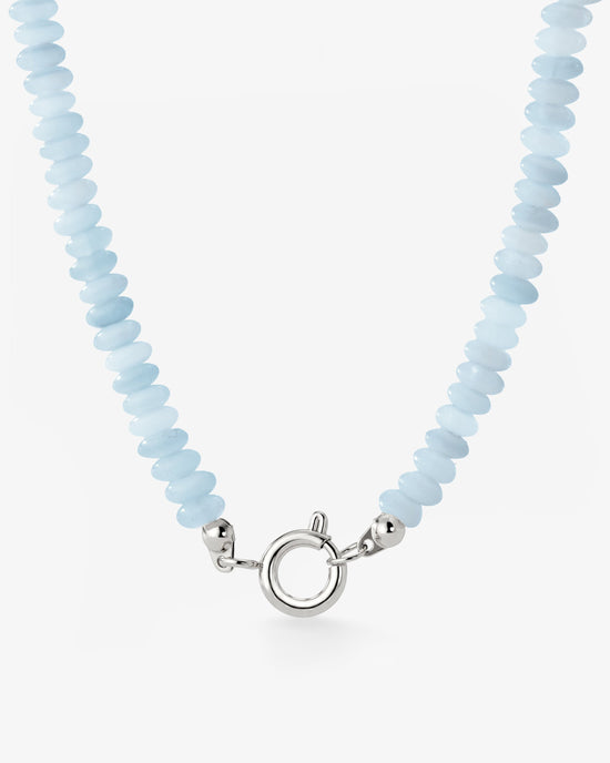 Seastone Charm Necklace Silber