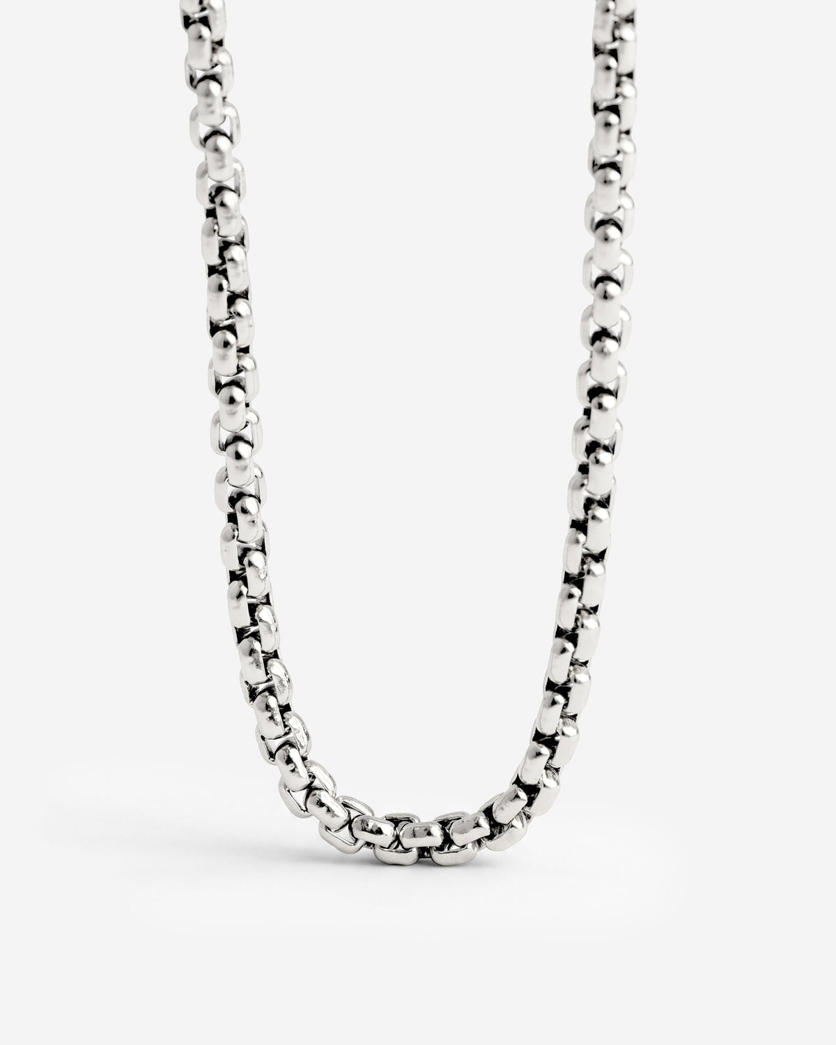 Round Box Chain Necklace