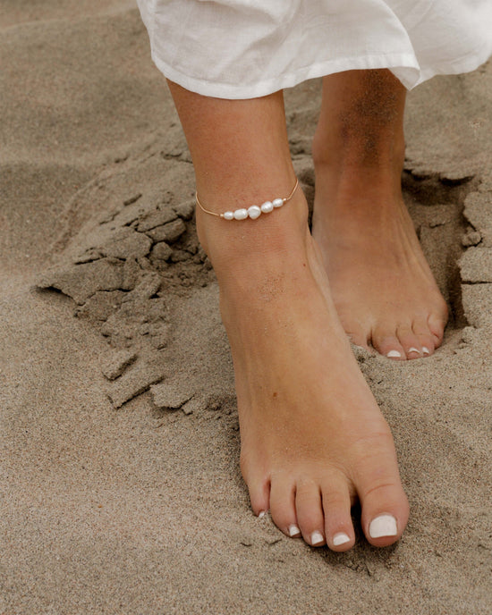 Pearlessence Anklet Roségold