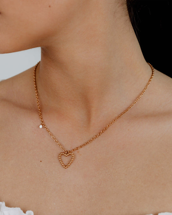 Heart of Gold Necklace Roségold