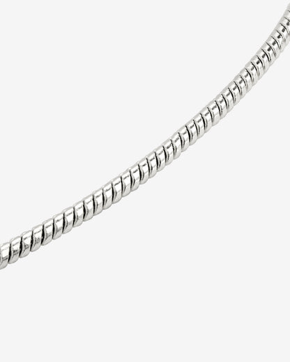 Round Snake Bracelet Silber