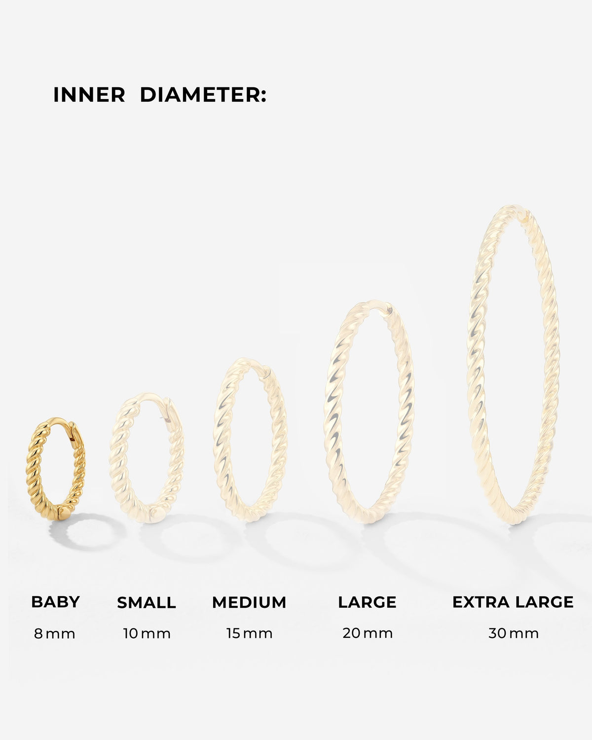 Twisted Hoop Set Baby