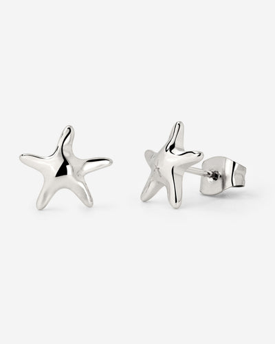 Sea Star Studs Silber