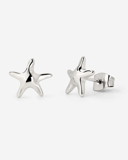 Sea Star Studs Silber