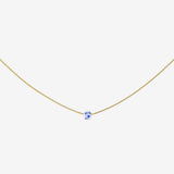 Flower Tile Necklace Gold