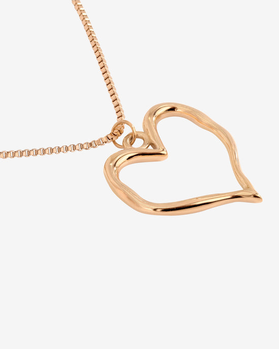 Melting Heart Necklace Roségold