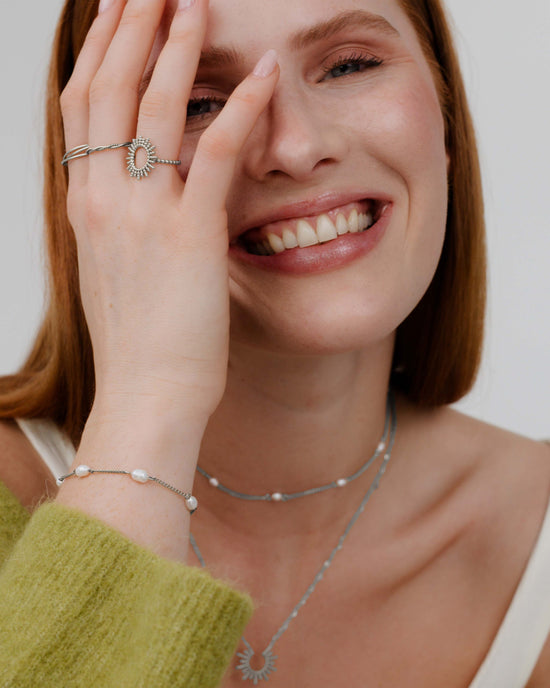 Pearl after Pearl Bracelet Silber