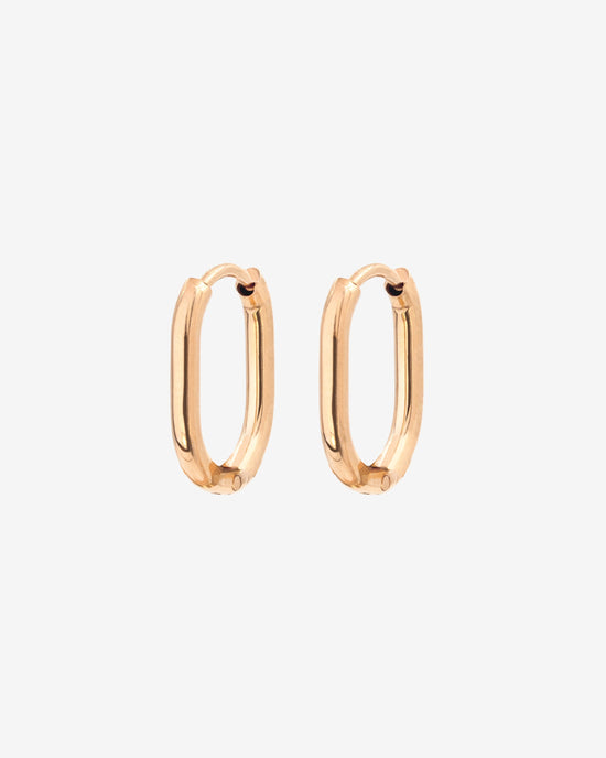 Oval Hoops Baby Roségold