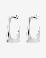 Rectangle Hoops Silber