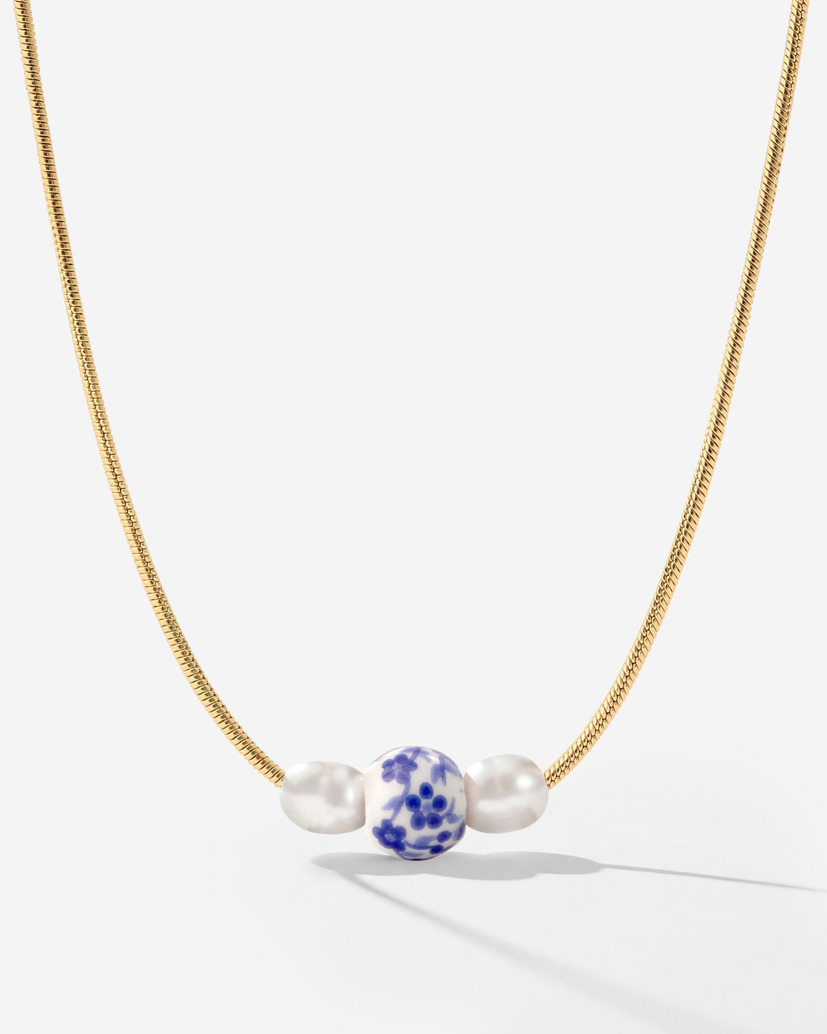 Painted Blue Necklace