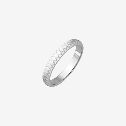 Cute Pattern Ring Silber