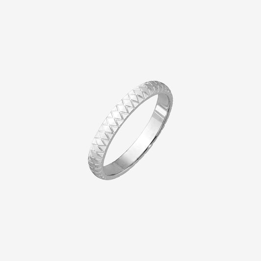 Cute Pattern Ring Silber