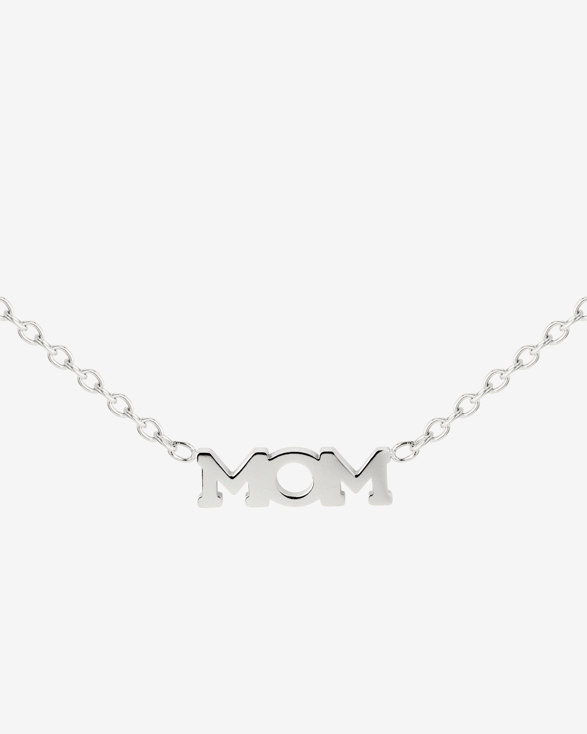 Mom Forever Necklace Silber