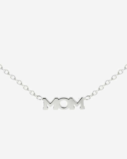 Mom Forever Necklace Silber