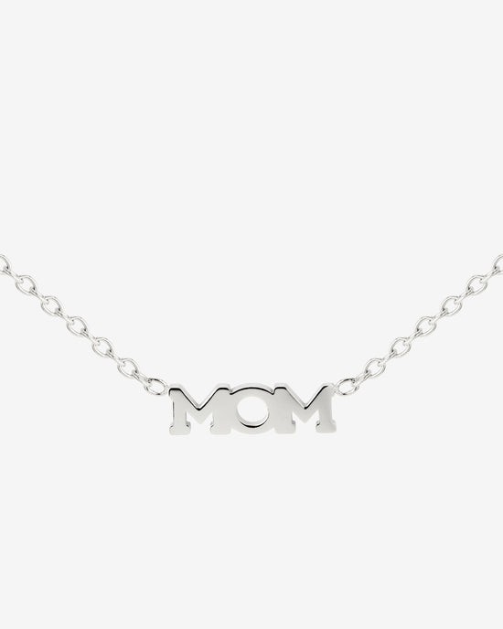 Mom Forever Necklace Silber