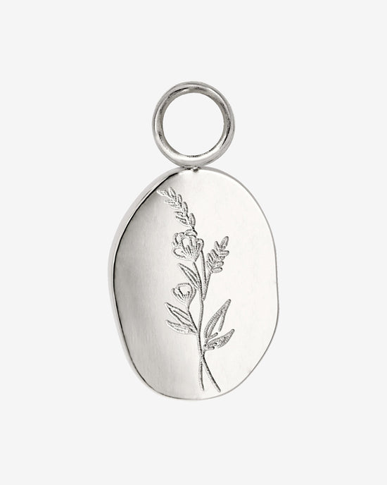 Bouquet Coin Hoop Set Medium Silber