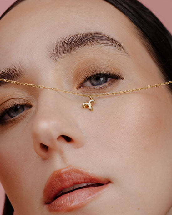 Aries Bubble Necklace Gold