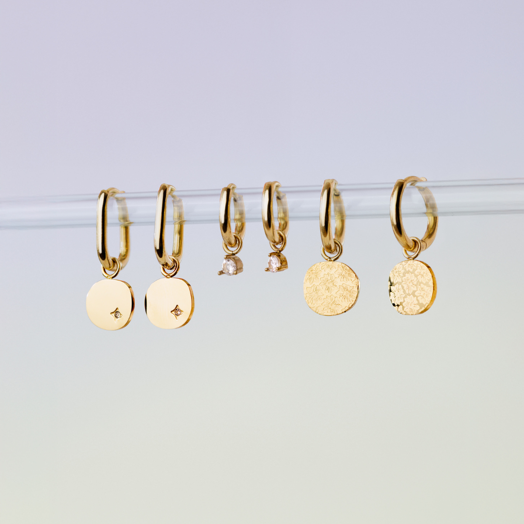 Everbloom Hoop Set Small Silber