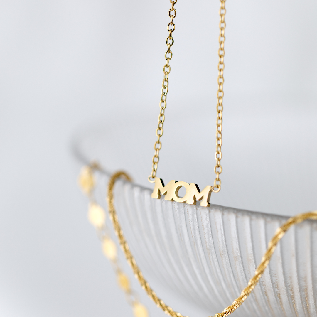 Mom Forever Necklace Silber