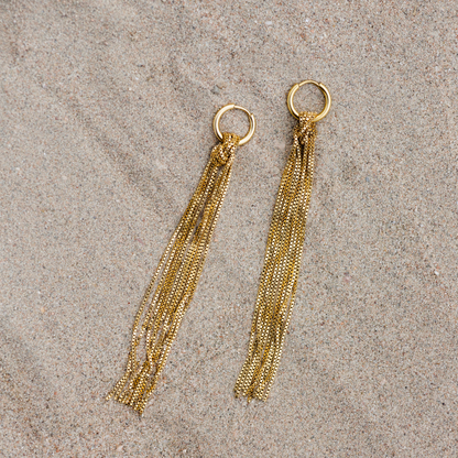Sea Strands Hoop Set Small Silber
