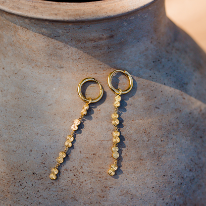 Serpent's Whisper Hoop Set Small Gold
