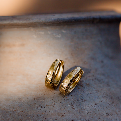 Desert Glow Hoops Silber