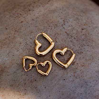 Phat Heart Hoop Bundle Roségold