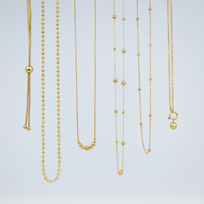 Infinite Beads Necklace Roségold