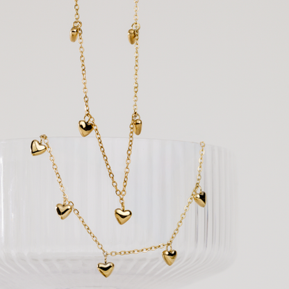 Lovely Heart Choker Silber