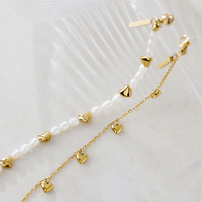 Love Pearls Bracelet Silber
