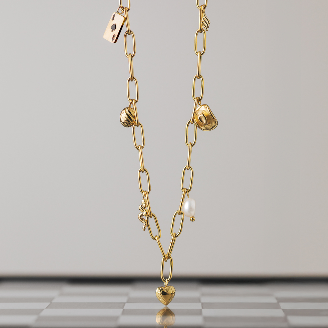 Treasure Box Necklace Gold