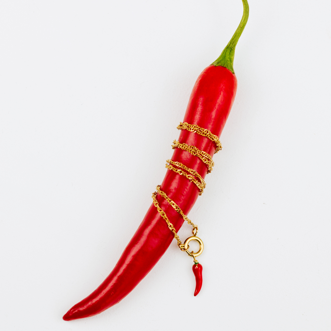 Chili Singapore Chain Necklace Set Gold