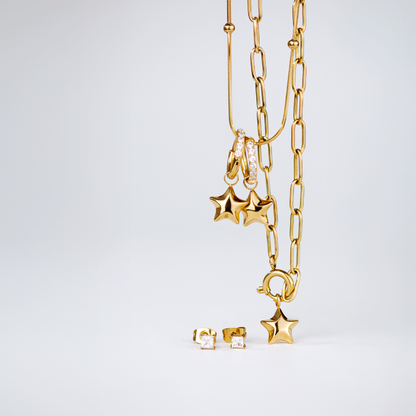 Nova Glimmer Hoop Set Small Gold