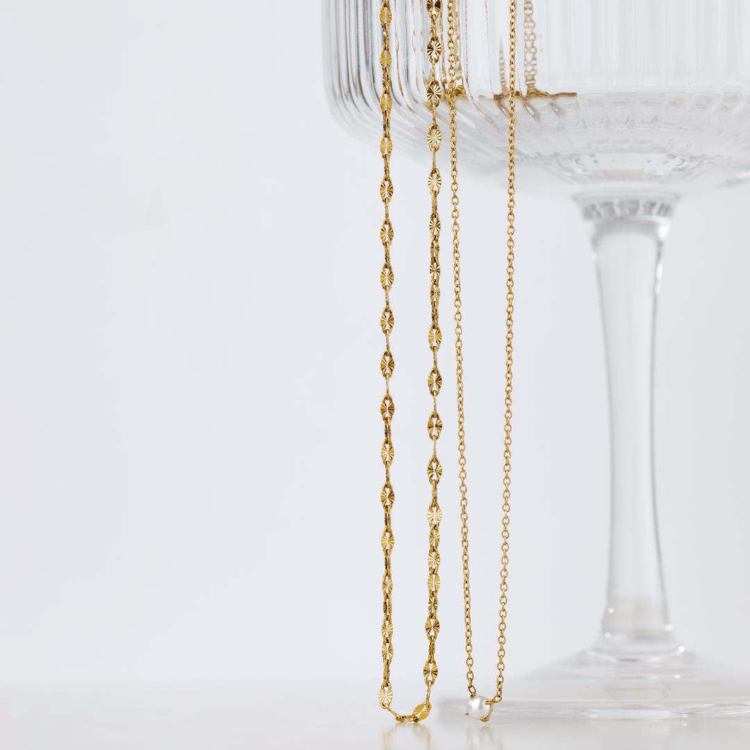 Delicate Pearl Bundle Silber