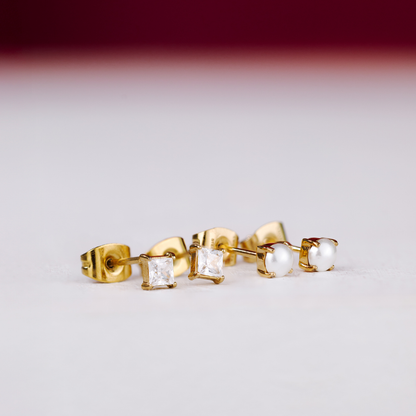 North Star Studs Roségold