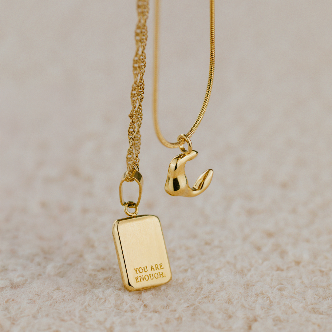 You are enough Necklace Roségold