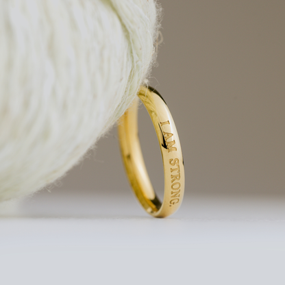 I am strong Ring Roségold