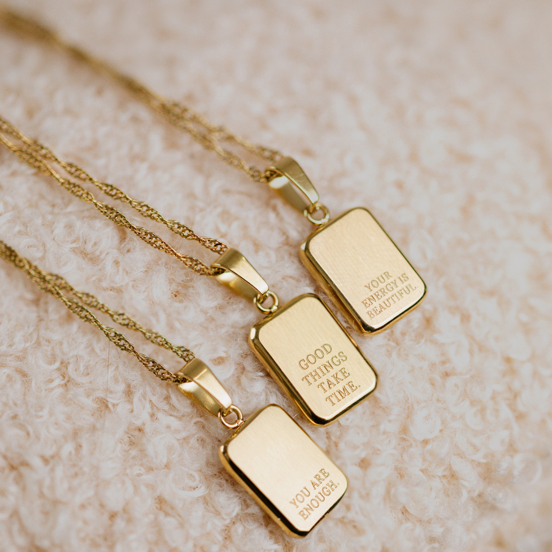 Your energy is beautiful Necklace Roségold