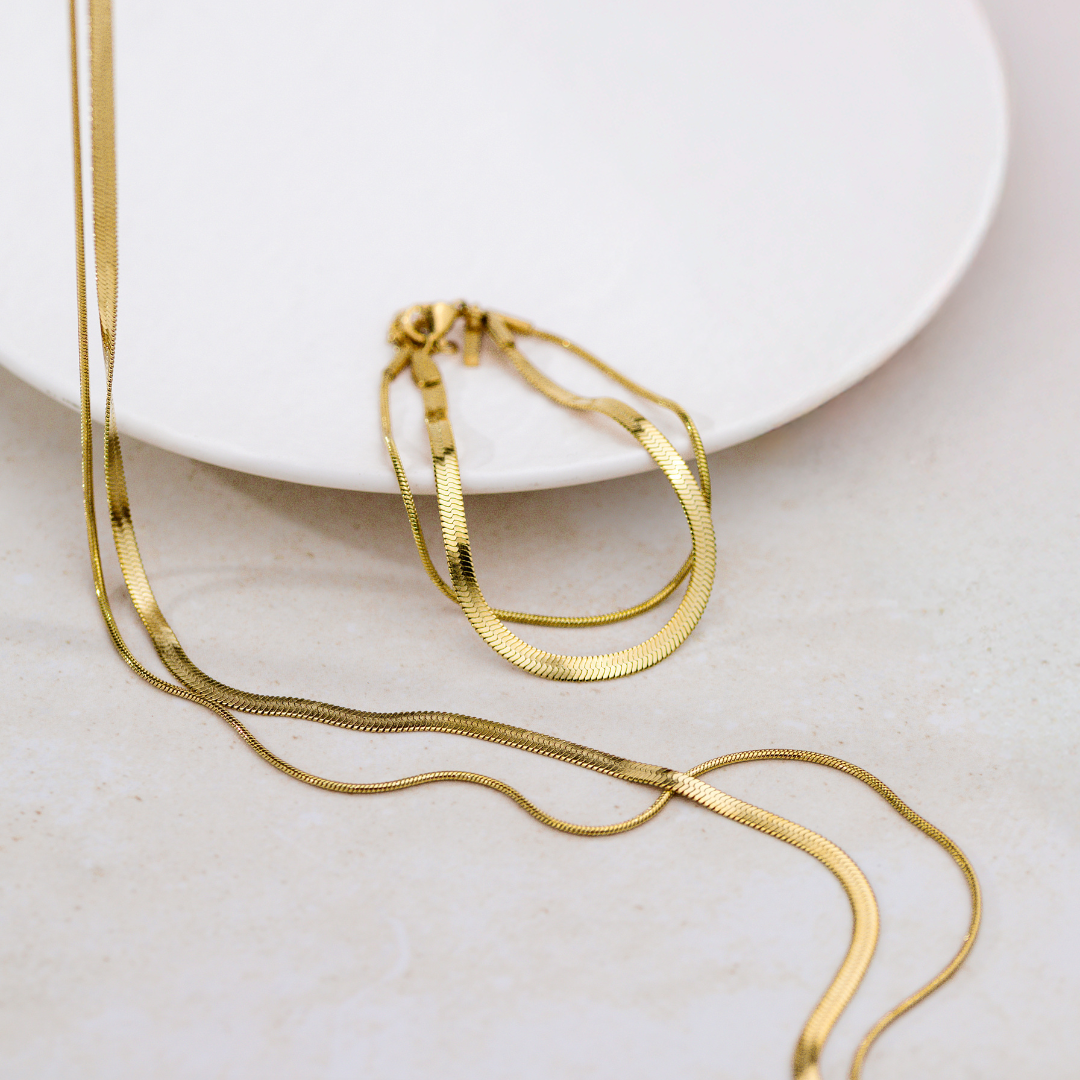 Snake Chain Bundle Roségold