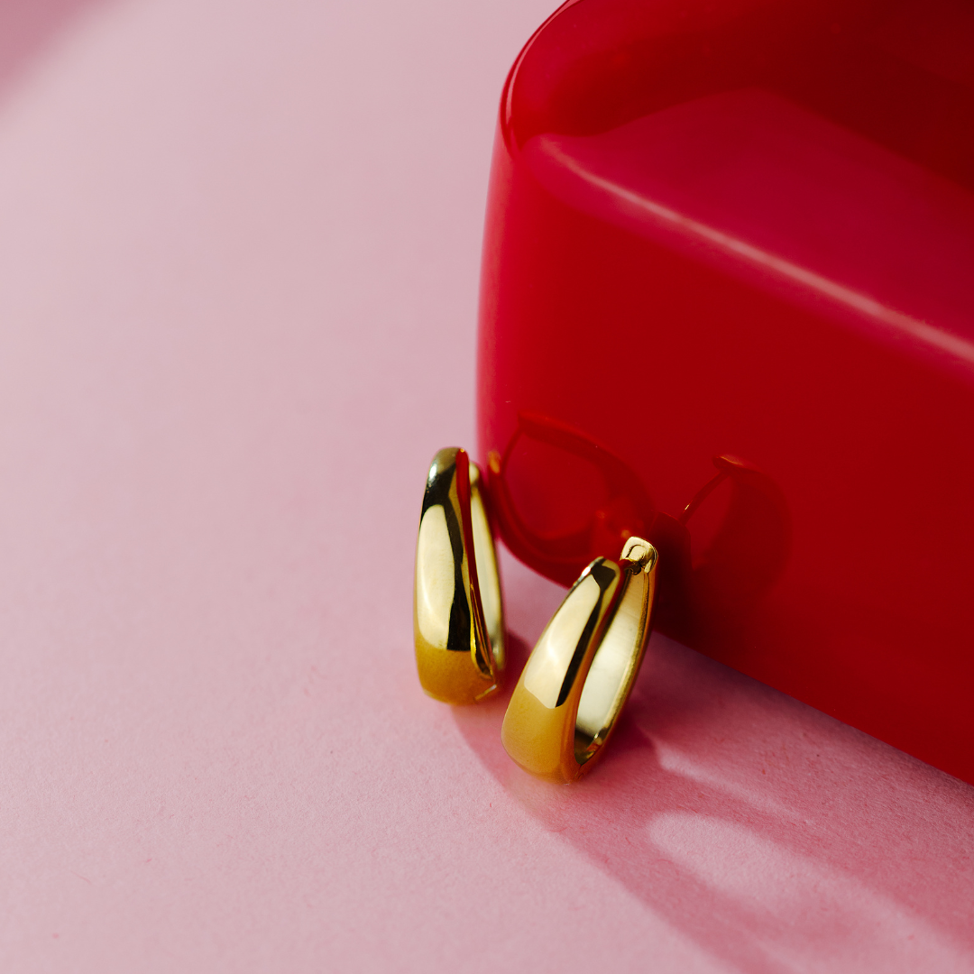 Seeker Hoops Medium Silber