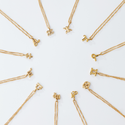 Libra Bubble Necklace Gold